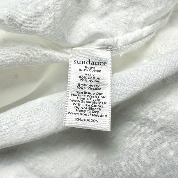 Sundance | Women | Ivory Prairie Farm Ruffled Lace Bib Collar Blouse | Sz Large - Picture 9 of 16